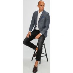 Pierre Cardin - Marynarka. Niebieskie garnitury męskie marki Pierre Cardin, z poliesteru, eleganckie. W wyprzedaży za 599,90 zł.