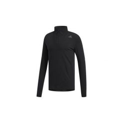 Bluzy adidas Koszulka z krótkim suwakiem Supernova. Czarne bluzy męskie Adidas, m, bez wzorów, bez kołnierzyka, z krótkim rękawem, krótkie, bez kaptura. Za 195,30 zł.