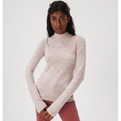 Melanżowy sweter z golfem - Wielobarwny. Swetry damskie Sinsay, s, bez wzorów, bez rękawów. W wyprzedaży za 39,99 zł.