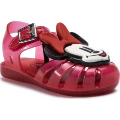 Sandały MELISSA - Mini Melissa Aranha + Mickey A 32499 Red/White 53424. Czerwone sandały dziewczęce Melissa, z tworzywa sztucznego, bez zapięcia. W wyprzedaży za 249,00 zł.