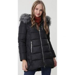 Czarna Kurtka Rowville. Czarne kurtki damskie Born2be, na zimę, xl, długie. Za 279,99 zł.