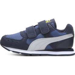 Puma buty chłopięce Vista 35, niebieski. Niebieskie buty chłopięce sportowe Puma, ze skóry, na rzepy. W wyprzedaży za 199,00 zł.