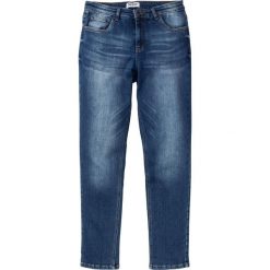 Dżinsy "power-stretch" Slim Fit Straight bonprix niebieski "stone”. Niebieskie jeansy męskie bonprix, m, bez wzorów, klasyczne. Za 109,99 zł.