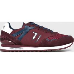 Trussardi Jeans - Buty. Brązowe buty skate męskie Trussardi Jeans, z jeansu, na sznurówki. Za 499,90 zł.