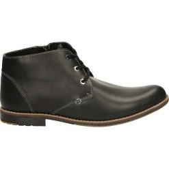 Botki męskie - 534 PEL NERO. Szare botki męskie Venezia, ze skóry. Za 249,00 zł.