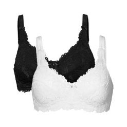 Cellbes Biustonosz Bella 2 Pack czarny biały female czarny/biały 75B. Czarne biustonosze Cellbes, z haftami, z tkaniny. Za 159,00 zł.