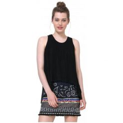 Desigual Top Damski Samantha Xs Czarny. Czarne topy damskie marki Desigual, xs. W wyprzedaży za 239,00 zł.