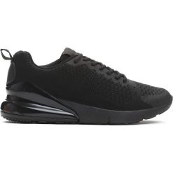 Czarne Buty Sportowe Semblance. Czarne buty skate męskie Born2be, z materiału, na sznurówki. Za 99,99 zł.