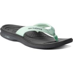 Japonki NEW BALANCE - W6091GRG Zielony. Zielone crocsy damskie marki New Balance, ze skóry ekologicznej. Za 99,99 zł.