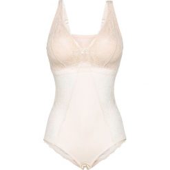 Body bez fiszbinów bonprix szampan - cielisty. Białe body damskie bonprix, z haftami. Za 99,99 zł.