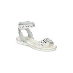 Sandały Dziecko Geox JR SANDAL MILK. Czerwone sandały dziewczęce marki Born2be, z materiału, z otwartym noskiem, na zamek. Za 207,20 zł.