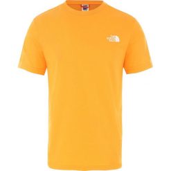 Koszulka The North Face Simple Dome Tee T92TX5ECL - pomarańczowy. Pomarańczowe koszulki męskie The North Face, m, bez wzorów, bez kołnierzyka, bez rękawów. Za 76,99 zł.