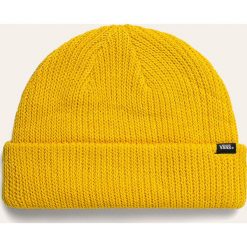 Vans - Czapka. Żółte czapki męskie Vans, bez wzorów, z dzianiny. W wyprzedaży za 69,90 zł.