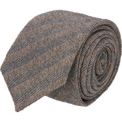 Krawaty męskie: krawat platinum brąz classic 207