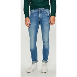 Tommy Hilfiger - Jeansy Bleecker. Niebieskie jeansy męskie slim marki TOMMY HILFIGER, z bawełny. W wyprzedaży za 299,90 zł.