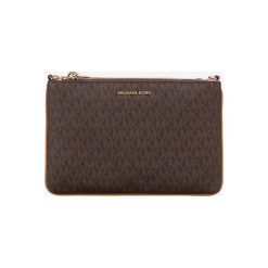Michael Kors Cross body bag Brązowy. Pomarańczowe torebki klasyczne damskie Michael Kors, w paski, z materiału, bez dodatków. Za 783,95 zł.