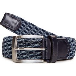 Pasek ALBERTO GOLF. Szare paski męskie Alberto, w paski, ze skóry, eleganckie. Za 290,00 zł.