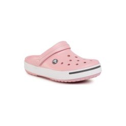 CROCS 11989-617 Różowy jasny. Różowe klapki damskie Crocs, bez wzorów, z tworzywa sztucznego, bez obcasa. Za 159,99 zł.