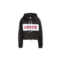 Bluzy Levis 69652 HOODIE COLORBLOCK. Czarne bluzy damskie Levi's®, s, bez wzorów, bez rękawów, bez kaptura. Za 244,40 zł.
