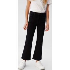 Mango Kids - Jeansy dziecięce Flare 110-164 cm. Szare jeansy dziewczęce Mango Kids, bez wzorów, z elastanu. Za 89,90 zł.