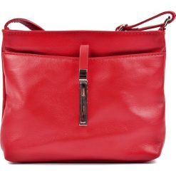 RobertaM torebka damska crossbody czerwona. Czerwone torebki klasyczne damskie Robertam, bez wzorów, bez dodatków. Za 279,00 zł.