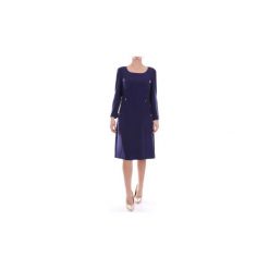 Sukienki krótkie Moschino A04166124. Niebieskie sukienki damskie MOSCHINO, bez wzorów, bez kołnierzyka, z krótkim rękawem, krótkie, mini. Za 1630,79 zł.