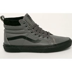 Vans - Trampki. Szare trampki męskie Vans, bez wzorów, ze skóry, na sznurówki. W wyprzedaży za 379,90 zł.
