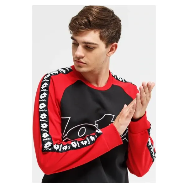Lotto Bluza Athletica Iii Sweat Rn Pl , czarny, rozmiar XXL. Czarne bluzy męskie Lotto, xxl, bez wzorów, z poliesteru, z włoskim kołnierzykiem, bez rękawów, bez kaptura. W wyprzedaży za 127,99 zł.