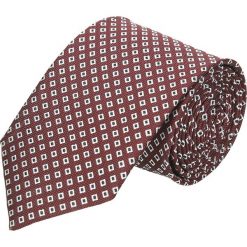 Krawaty męskie: krawat platinum bordo classic 216