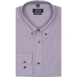 Koszula croft 2066 długi rękaw slim fit fiolet. Brązowe koszule męskie jeansowe Recman, m, w kratkę, button down, z długim rękawem. Za 69,99 zł.