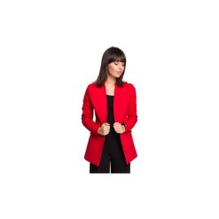 Kurtki lekkie Be B103 Żakiet dzianinowy plus size bez zapięcia. Czerwone kurtki damskie BE, xxl, bez wzorów, z dzianiny. Za 175,00 zł.