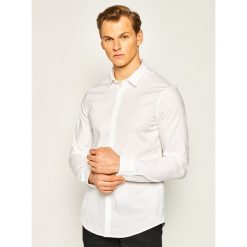Koszula Armani Exchange 3HZC35 ZNLFZ 8113. Białe koszule męskie Armani Exchange, m, bez wzorów, z elastanu, casualowe, bez kołnierzyka, bez rękawów. W wyprzedaży za 289,00 zł.