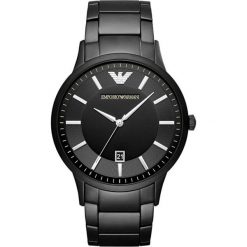 Emporio Armani - Zegarek AR11079. Czarne zegarki męskie marki Emporio Armani, ze stali. Za 1599,00 zł.