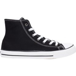 Buty lifestyle męskie OBML207 - czarny. Czarne buty sportowe męskie marki 4f, na lato, z gumy, z paskami. W wyprzedaży za 39,99 zł.