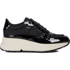 Geox - Buty. Czarne buty sportowe damskie Geox, z gumy, sportowe. W wyprzedaży za 419,90 zł.