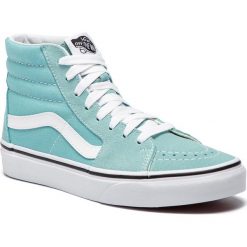 Sneakersy VANS - Sk8-Hi VN0A38GEVKQ1 Aqua Haze/True White. Niebieskie sneakersy damskie Vans, ze skóry. W wyprzedaży za 249,00 zł.
