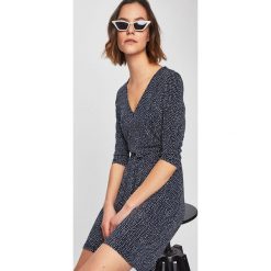 Vero Moda - Sukienka. Niebieskie sukienki damskie Vero Moda, na co dzień, s, bez wzorów, z elastanu, casualowe, bez kołnierzyka, bez rękawów, mini, rozkloszowane. Za 149,90 zł.