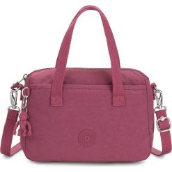 Torebka "Emoli" w kolorze fioletowym - 23,5 x 18 x 12 cm. Fioletowe torebki klasyczne damskie Kipling, w paski, z tkaniny, na ramię, bez dodatków. W wyprzedaży za 109,95 zł.