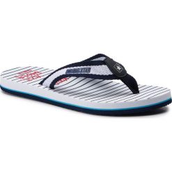 Japonki BIG STAR - DD274A250 Navy. Niebieskie klapki damskie BIG STAR, bez wzorów, ze skóry ekologicznej, bez obcasa. Za 59,00 zł.