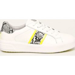 Tamaris - Buty. Białe buty sportowe damskie Tamaris, bez wzorów, ze skóry ekologicznej, sportowe. Za 189,90 zł.