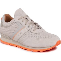 Sneakersy BOSS - Parkour 50428495 10225825 01 Medium Beige 268. Brązowe sneakersy męskie Boss, na co dzień, bez wzorów, z zamszu, eleganckie, bez zapięcia. Za 849,00 zł.