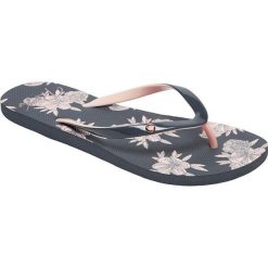 ROXY Klapki damskie Port o fino II Blue Ashes ARJL100668-BA9 (rozmiar 37). Niebieskie klapki damskie Roxy, z nadrukiem, bez obcasa. W wyprzedaży za 78,00 zł.