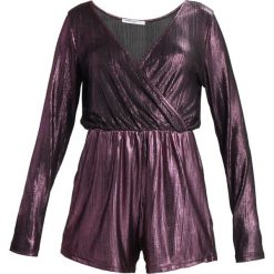 Kombinezony damskie: Glamorous Petite METALLIC PLAYSUIT Kombinezon purple