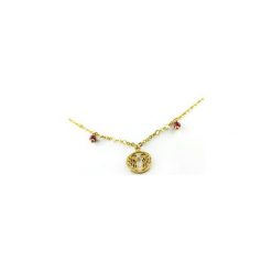 Choker Rubin&Zoizyt złoto. Żółte naszyjniki damskie Brazi druse jewelry, na co dzień, z rubinem, srebrne. Za 140,00 zł.
