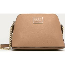 Dkny - Torebka skórzana. Listonoszki damskie DKNY, w paski, ze skóry, na ramię, małe, bez dodatków. W wyprzedaży za 699,90 zł.