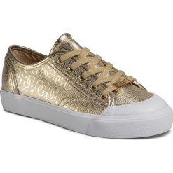 Sneakersy GUESS - Gitney3 FL6GI3 FAL12 GOLD. Żółte półbuty damskie Guess, ze skóry ekologicznej. Za 419,00 zł.