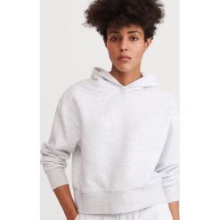 Bluza z kapturem - Jasny szary. Szare bluzy damskie Reserved, s, bez wzorów, bez rękawów, z kapturem. Za 79,99 zł.