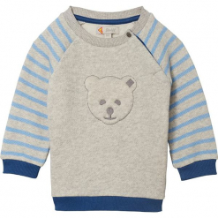 Bluza w kolorze szaro-błękitnym. Niebieskie bluzy niemowlęce Steiff, z bawełny. W wyprzedaży za 129,95 zł.