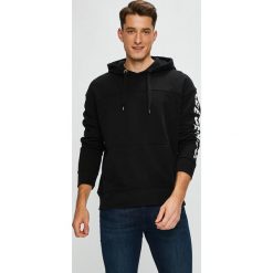 Lee - Bluza. Czarne bluzy męskie z kapturem marki Lee, s, z nadrukiem, z bawełny. Za 259,90 zł.