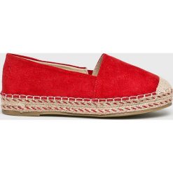 Answear - Espadryle Pinkai. Czerwone espadryle damskie ANSWEAR, bez wzorów, z gumy, bez obcasa, na obcasie. W wyprzedaży za 79,90 zł.